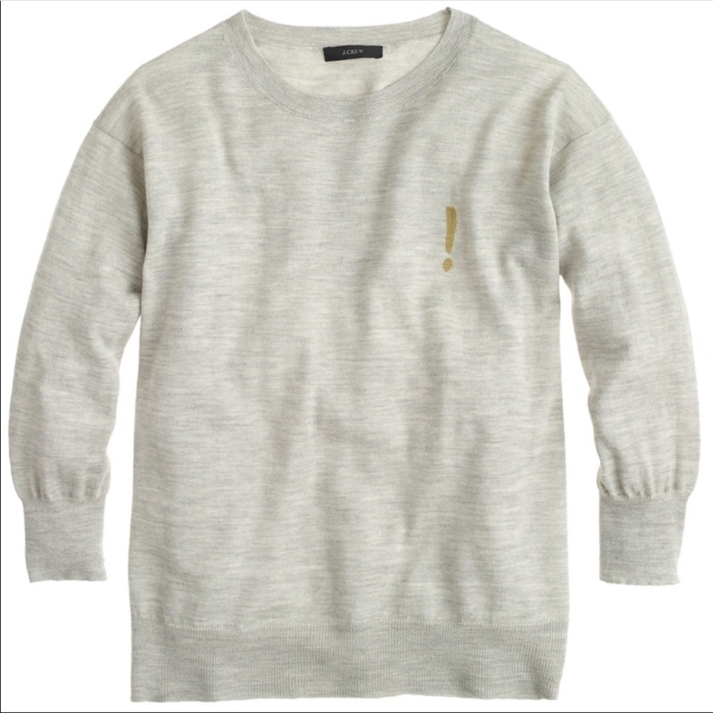 JCrew Exclamation Point Sweater